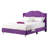 Transitional Upholstered Bed