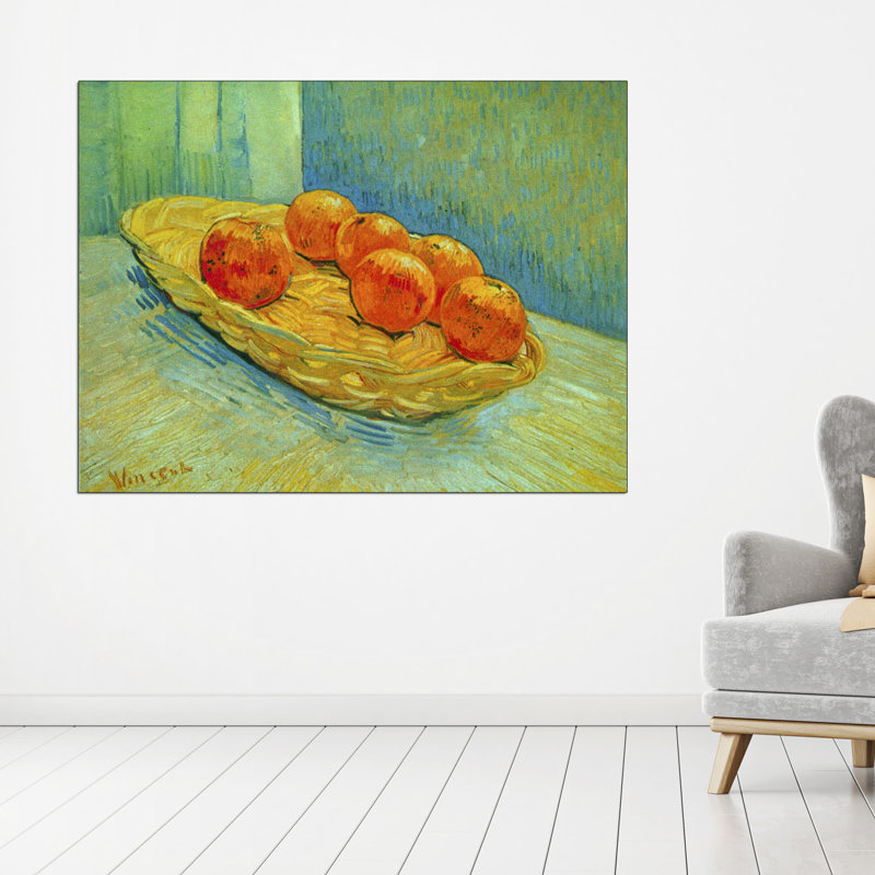 Vincent Van Gogh - Single Picture Frame Print on Wood, 90cm H x 120cm W x 1.8cm D