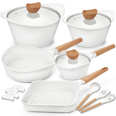 15 - Piece Non-Stick Aluminum Cookware Set