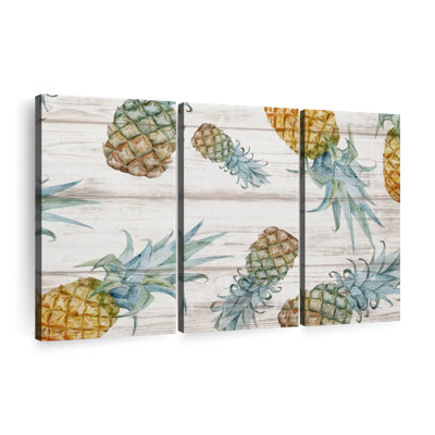 Motif d'ananas, reproduction sur toile