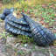 Statue fantaisiste «Welcome to Our Swamp» avec statue «Gator the Alligator Garden»