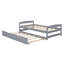 Lit plateforme simple avec lit gigogne simple