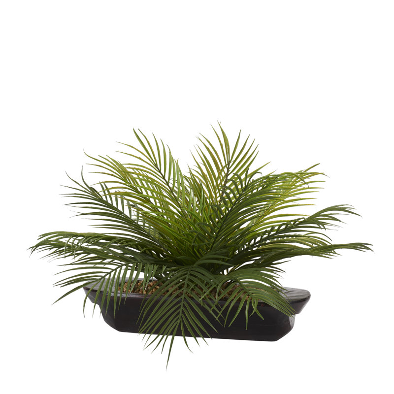 19'' Faux Palm Plant in Planter