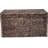 Adler Wicker Trunk Vintage Boho style Chest, Wooden Frame with Water Hyacinth Woven Construction