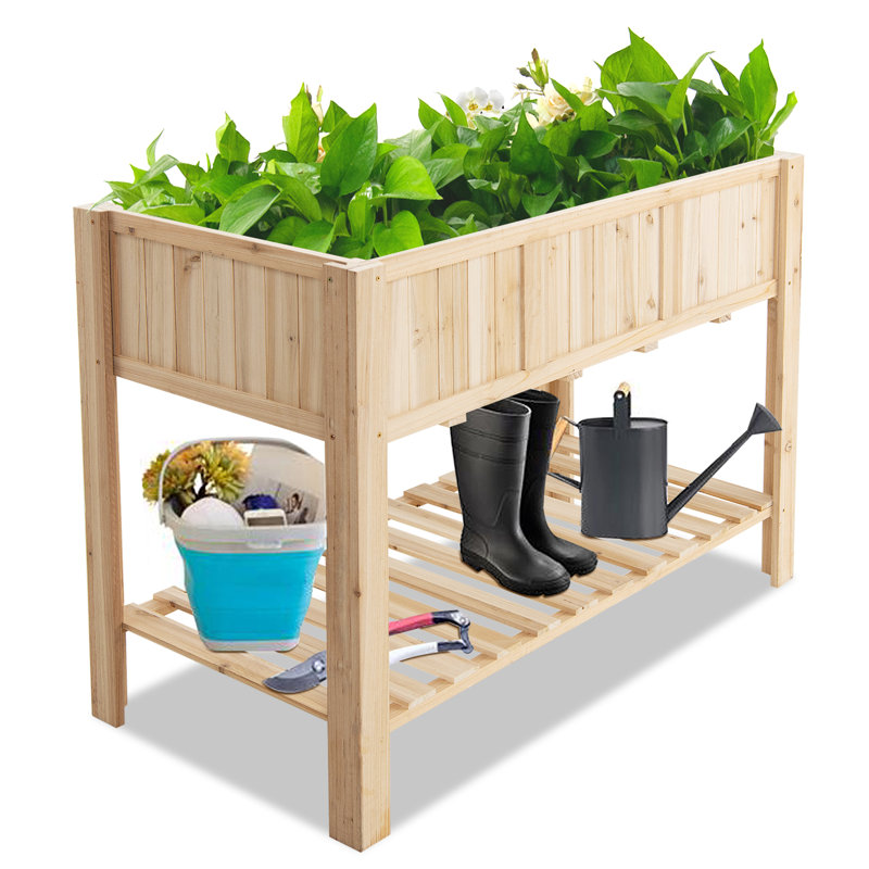 Albertis Wood Elevated Planter