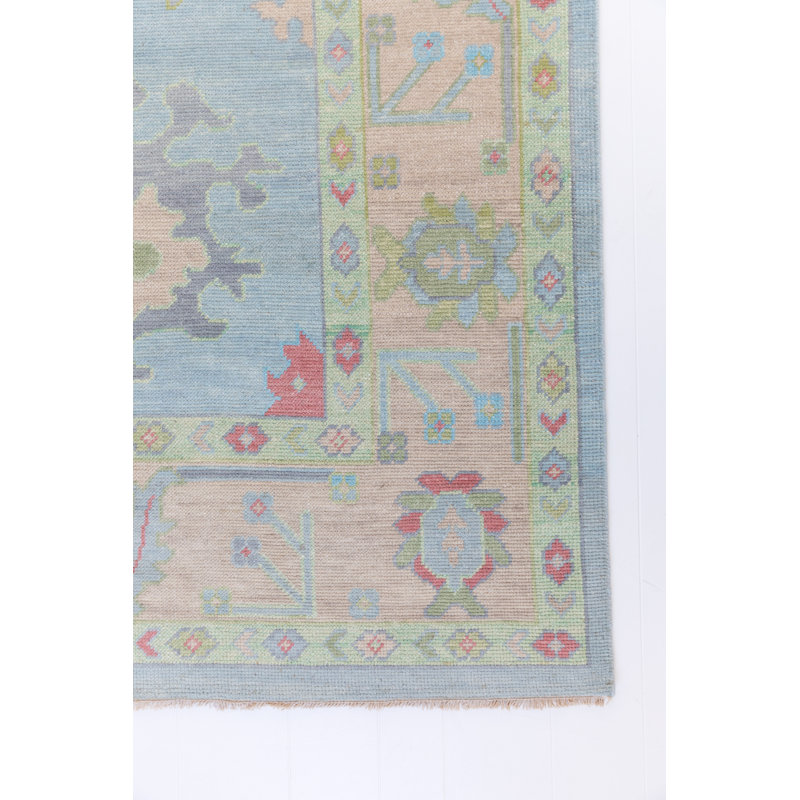 Clementine Hand Knotted Wool Oriental Area Rug, Runner 3' x 10'