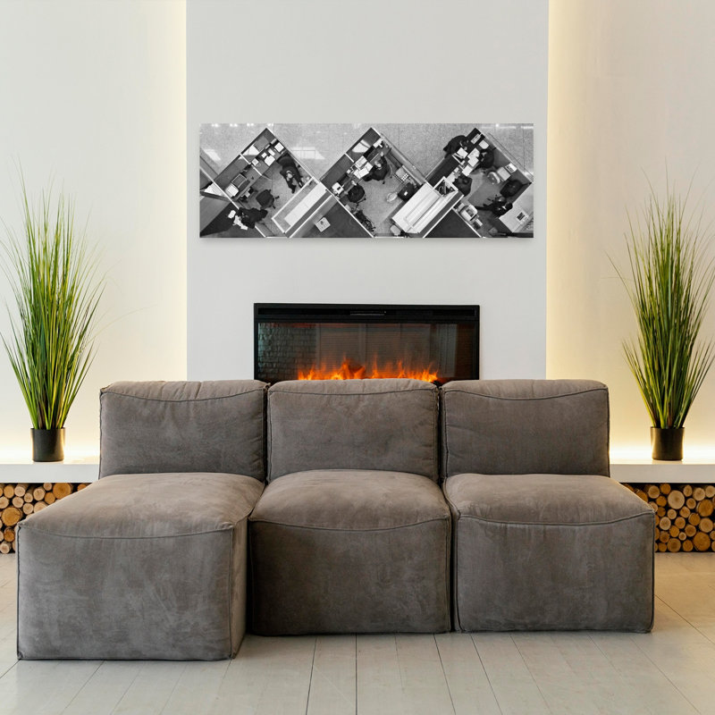 Art mural moderne géométrique moderne, H 48 po x l 16 po