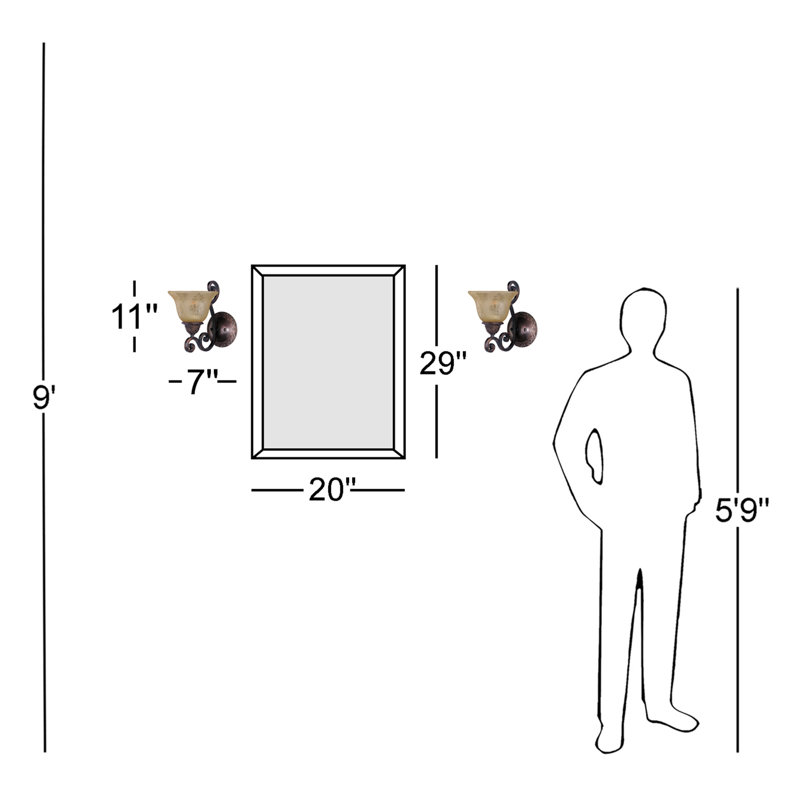 Baver Armed Sconce, Screen Amber