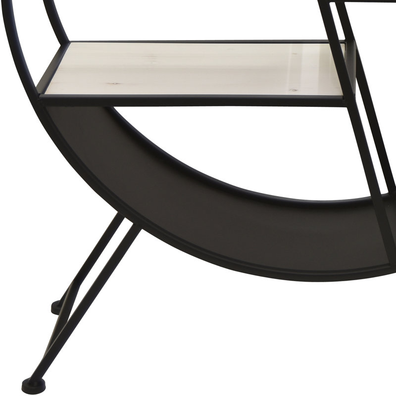Camargo Geometric Bookcase, Ivory