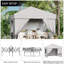 10'x10' Pop-Up Canopy Tent with 4 Sidewalls – 210D Waterproof, 1-Minute Setup, Adjustable Height, Carry Bag, Sandbags & Stakes for Patio, Garden, Camping, Events-129502494