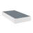 Twin Mattress Foundation 1Pc Black Metal Frame With Textured Fabric Cover-1857304374