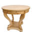 Table basse de petite taille avec pieds incurvés et rangement latéral pour un espace de vie compact, rangement de salle à manger chic en bois naturel, placage