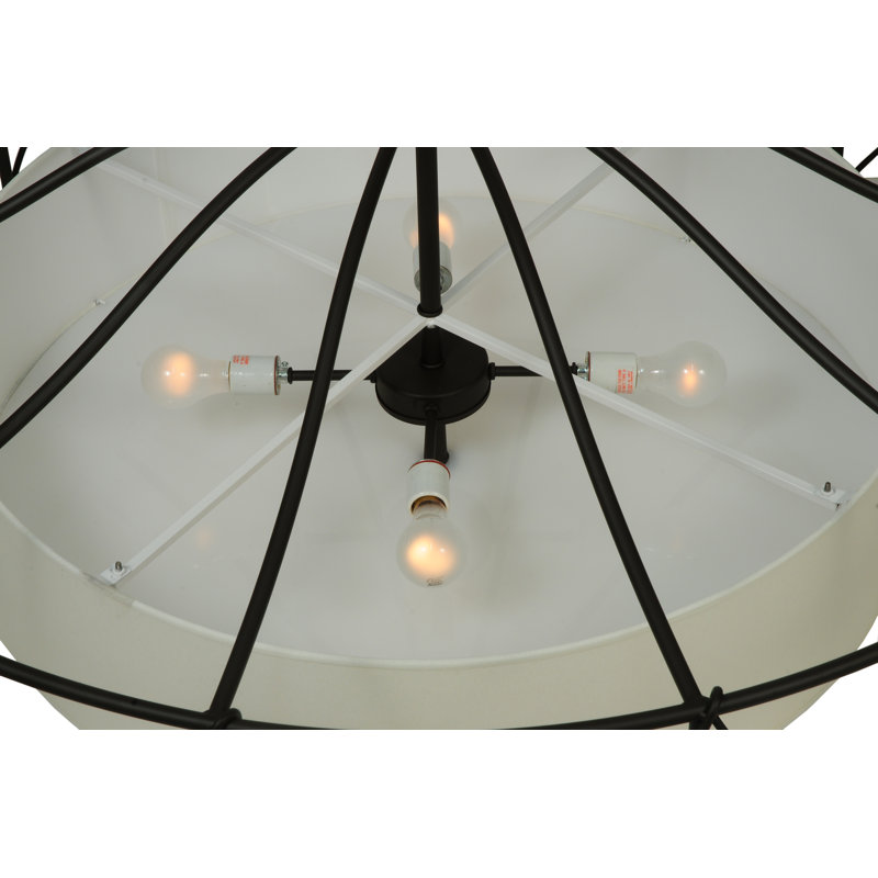 Plafonnier semi-encastré 4 lumières 53 po Aspen