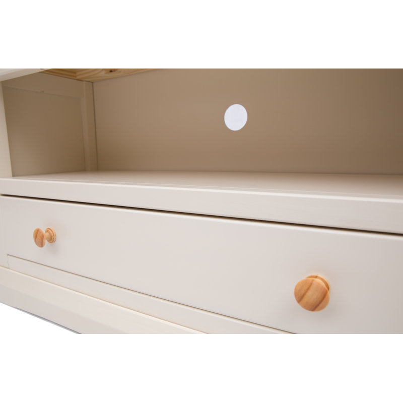 Narvaez TV Stand for TVs up to 48", Natural/White