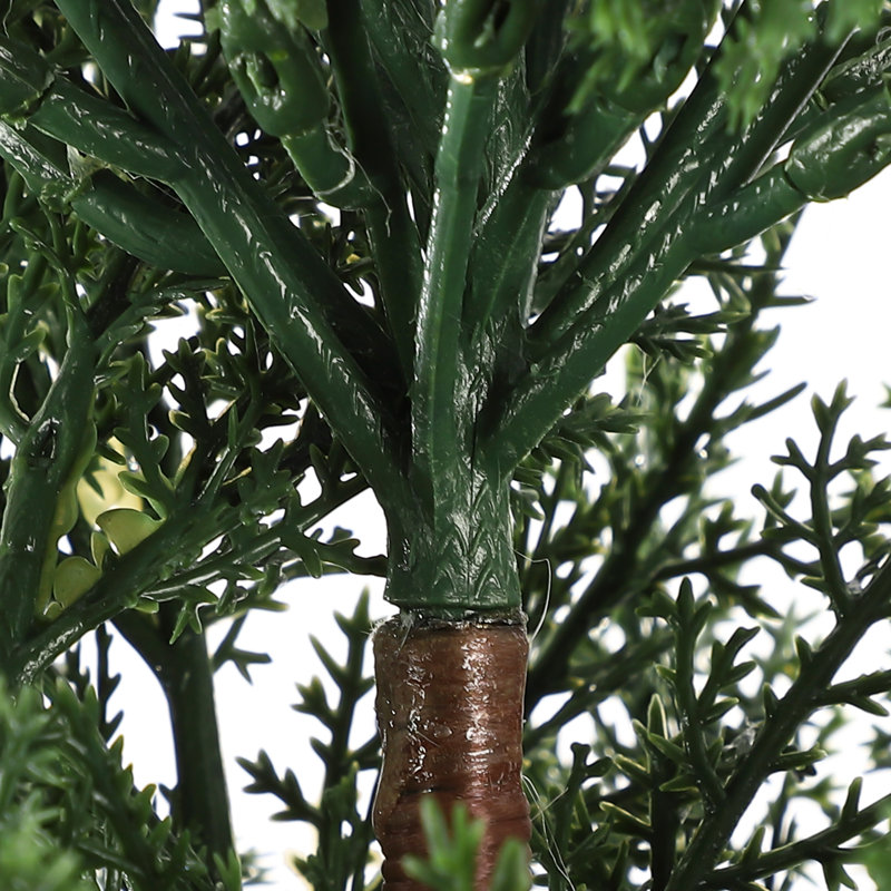 Artificial Topiary Tree 2-Set,Artificial Cedar Topiary Trees for Outdoor & Indoor Decor,Artificial Topiary Boxwood Tree, Faux Shrub Uv Protection