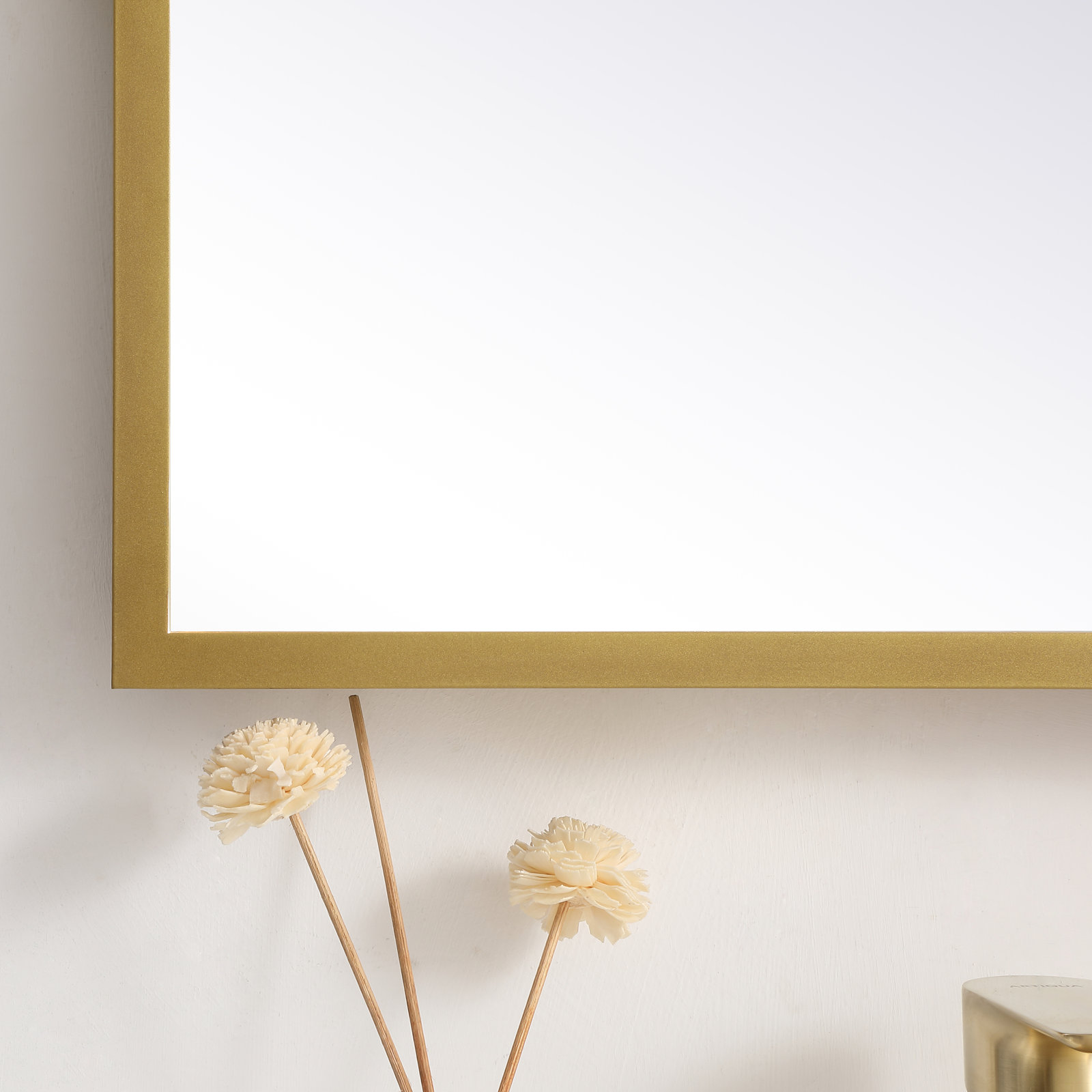 Piche Aluminum Mirror, Brass, 20" x 30"