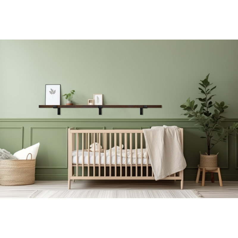 Poplar Floating Shelf, 1" H x 67" W x 4.5" D