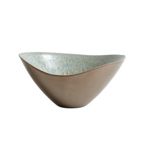 Global Views Organic Matte White Large Decorative Bowl