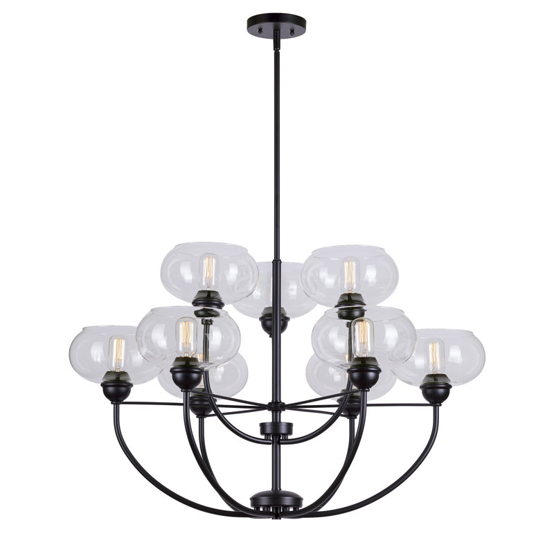Dowdey 9 - Light Dimmable Tiered Chandelier