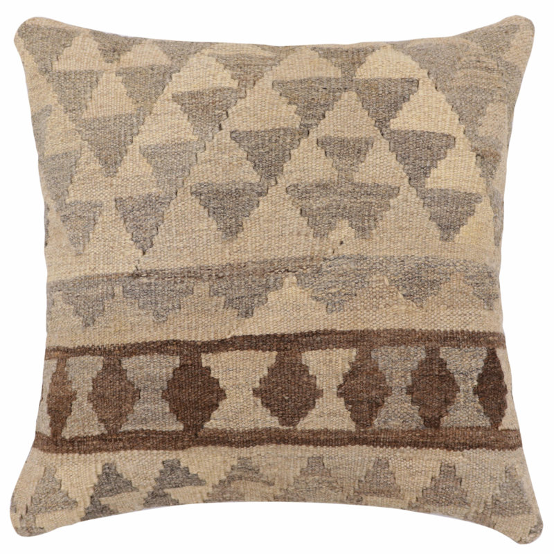 Housse et insert de coussin carré 100% laine 