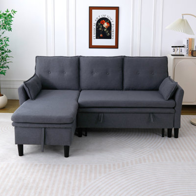L-Shaped Reversible Chaise Sectional Sofa With Storage, Ideal For Office And Apartment, Combining Comfort And Functionality