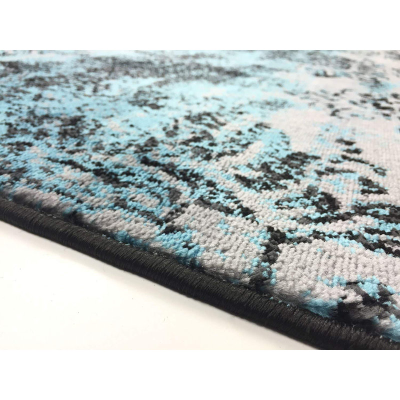 Tapis à motif damassé patiné, Rectangle 5 pi x 7 pi