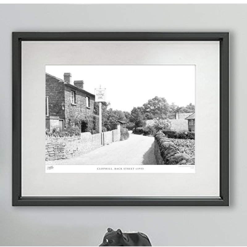 Clophill, Back Street C1955 - Single Picture Frame Print, 60cm H X 80cm W x 2cm D