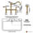 Mondawe Kitchen Faucet with Side Spray