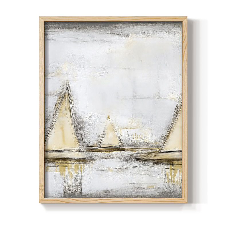NAUTICAL Series CLXV III, reproduction d'art encadrée - bois massif, H 15 po x l 12 po