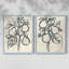 Encre poire branche I - impression encadrée de qualité supérieure - prête à être accrochée - aucun clou requis - aucun clou requis-108019339-108019345