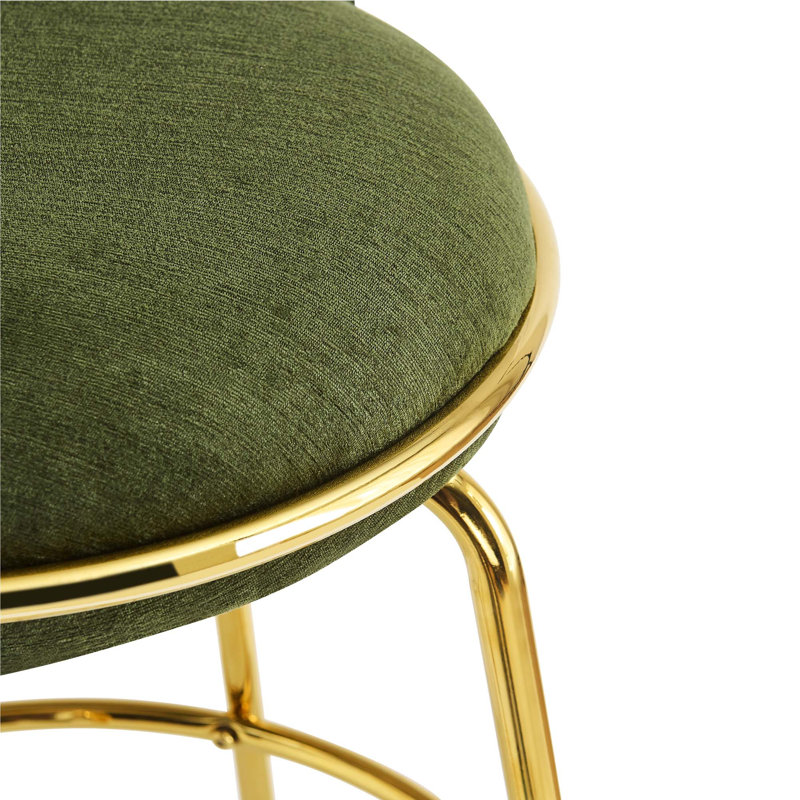 Ensemble de tabourets de bar modernes avec structure et repose-pieds dorés