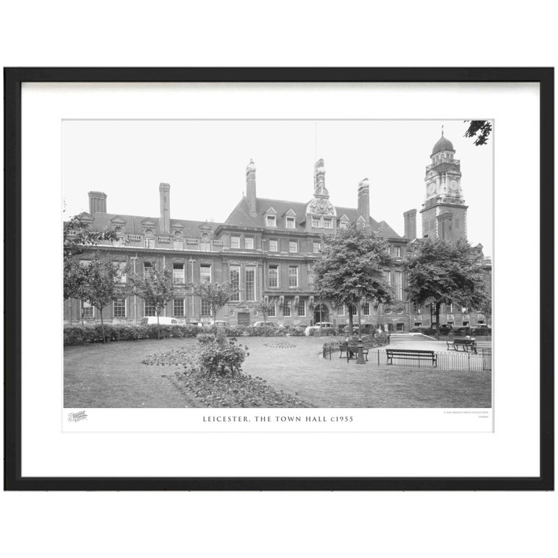 Leicester, The Town Hall C1955 - Single Picture Frame Print, 63.3cm H x 83.5cm W x 2.3cm D