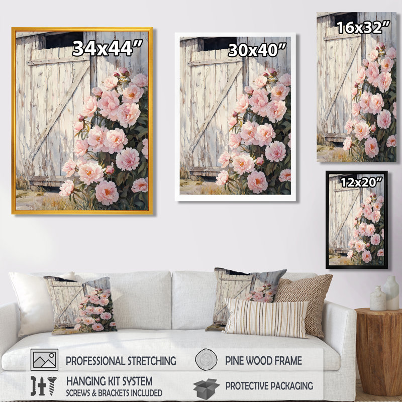 Catarina - Floral Canvas Wall Art, Ne s'applique pas, Toile tendue, H 20 po x l 12 po