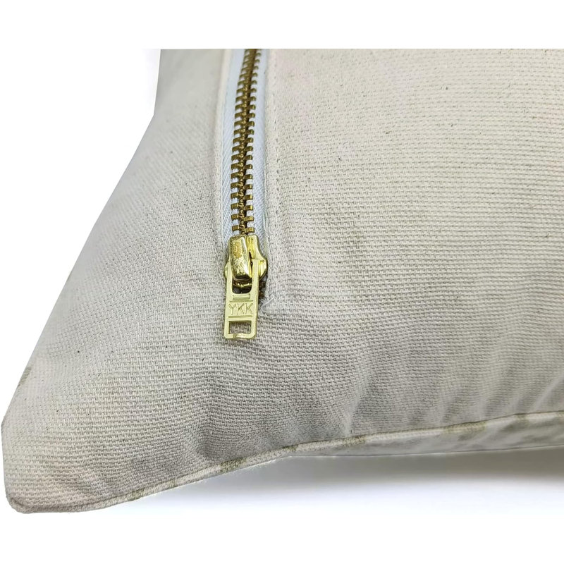 Coussin décoratif en lin naturel à motif floral imprimé à la main Fab divine - Gaia, H 20 po x l 20 po