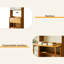 Table pliante multifonctionnelle en bambou, peu encombrante, convient au bureau, convient à l'intérieur, à la chambre à coucher, au salon, au bureau et à d'autres endroits, facile à ouvrir et à fermer