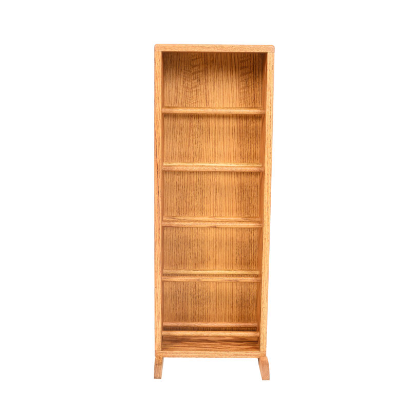 Dowel-Style Wooden CD Rack - 06W Series, Clear, 33.5" H x 12.25" W x 6.5" D