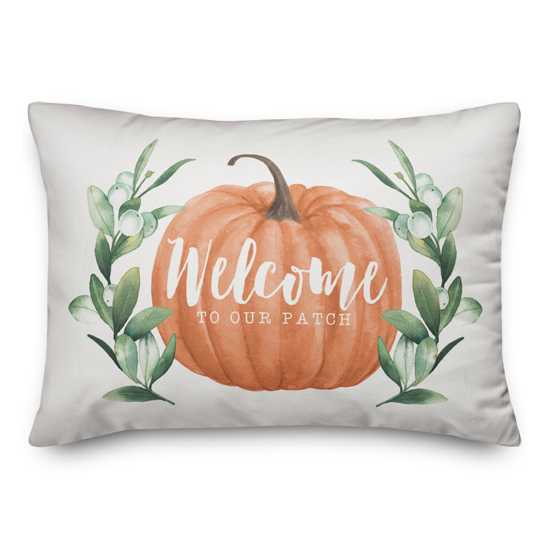 Housse de coussin lombaire citrouille