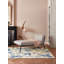 Hand Tufted Floral Area Rug in Cream/Blue-52732548