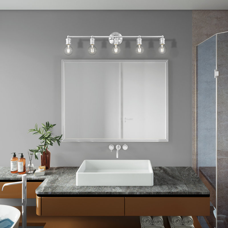 Dimonte 5 - Light Dimmable Vanity Light, Polished Chrome