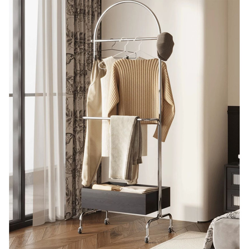 Storage Coat Rack with Braced Frame