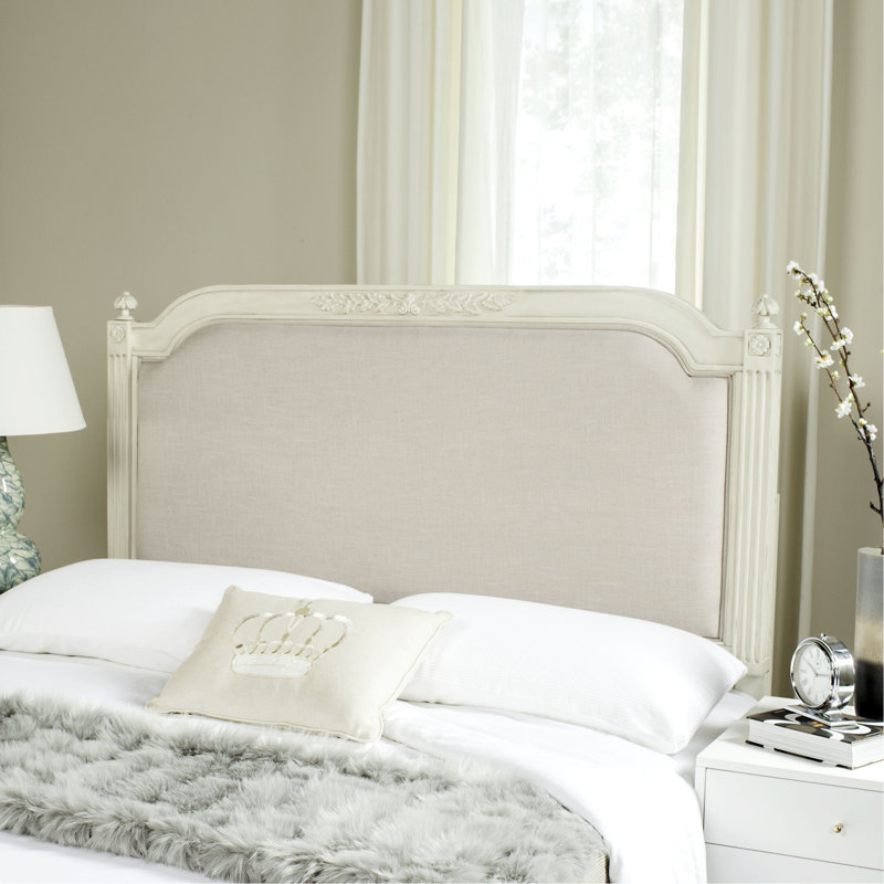 Arine Upholstered Headboard, Antique Beige/Taupe, Queen