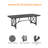Outdoor Dining Table for 8, Aluminum Patio Dining Table with 2.2" Umbrella Hole, Extra-Large 8 Person Rectangular Outdoor Patio Table for Deck, Garden, Porch, Poolside