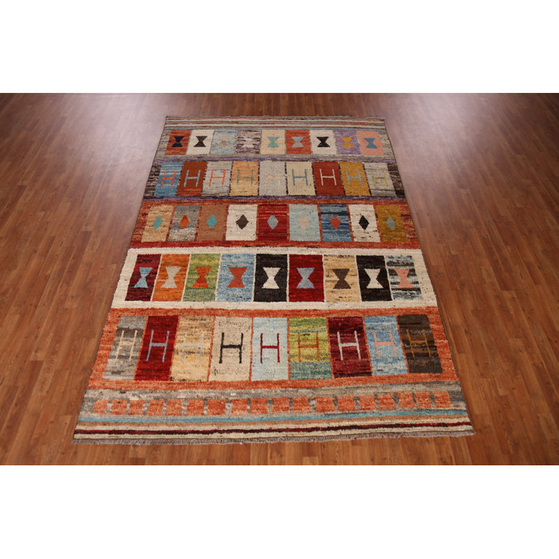 Tapis oriental marocain fait à la main 7 x 9