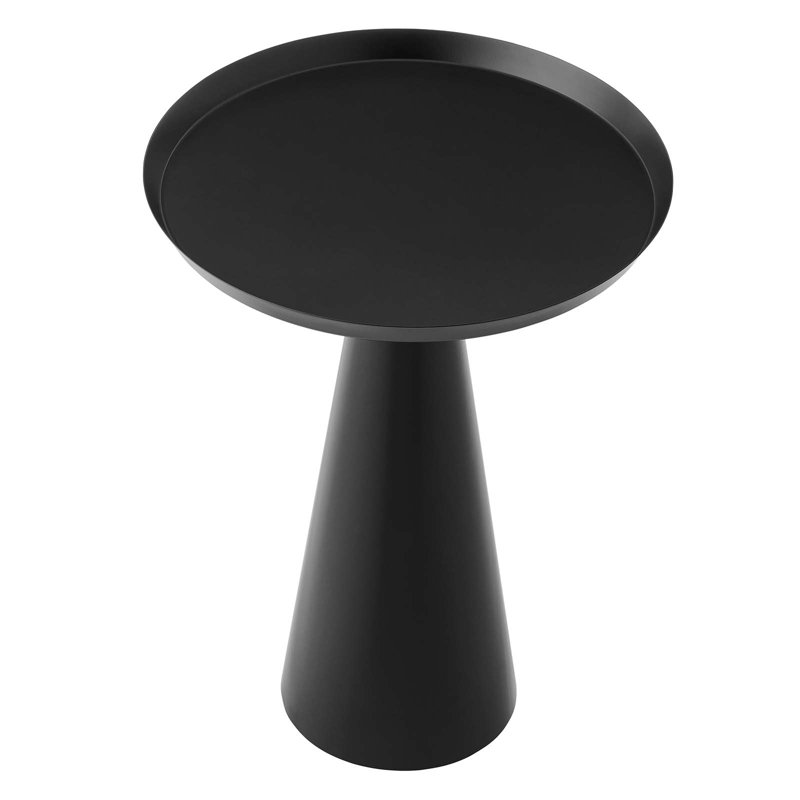 Modway Maren Pedestal End Table, Black