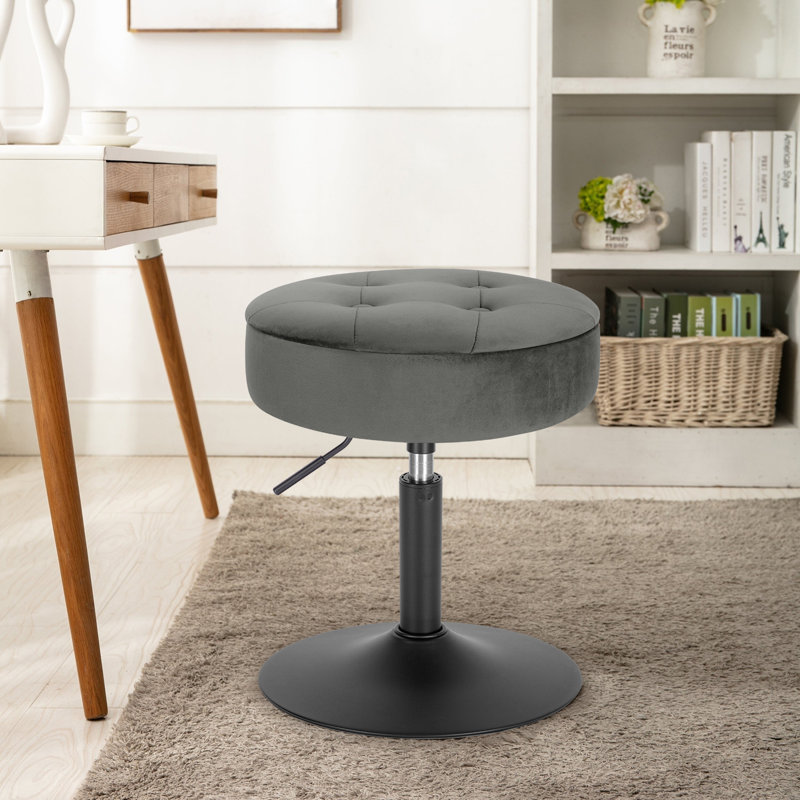 Lieven Adjustable Height Ergonomic Lab Stool, Dark Grey