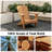Outdoor Patio Teak Curveback Adirondack Chair