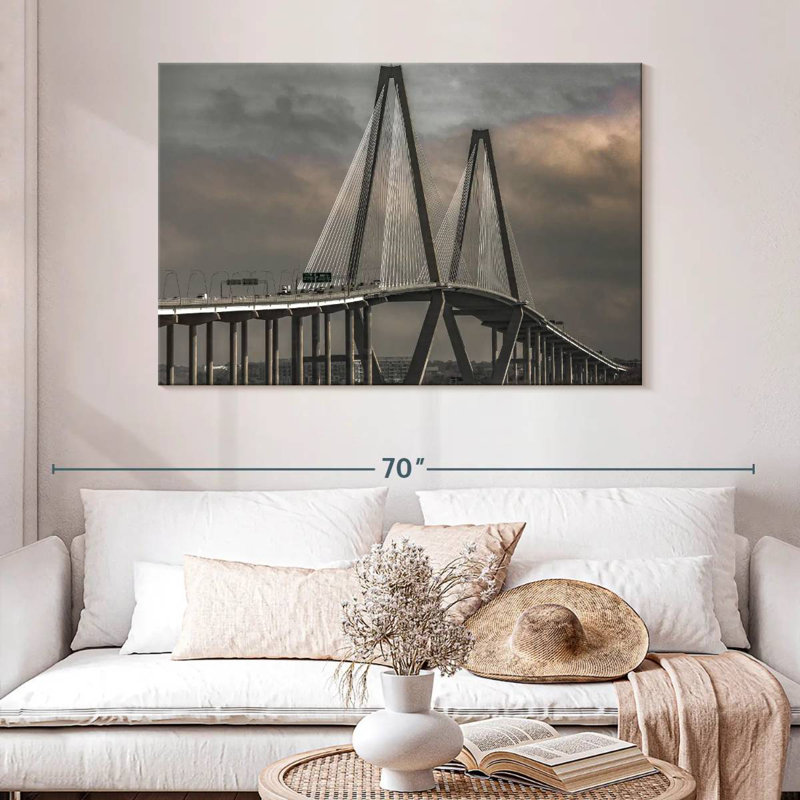 Rorry Iconic Ravenel Bridge, 32" H x 48" W