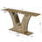 63" Wooden Console Table with Geometric Base