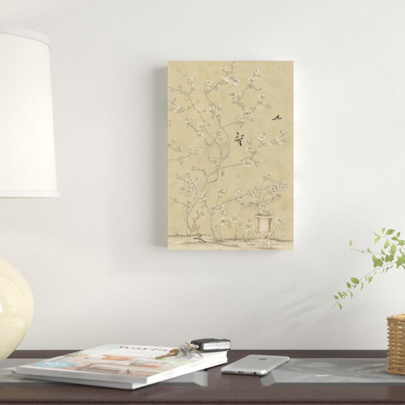 «Chinese Magnolias II» par Paul Montgomery, reproduction d'art sur toile tendue, H 12 po x l 8 po