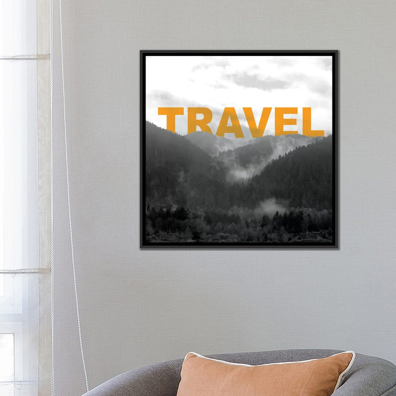 «Bold Adventures IV», impression sur toile, H 18 po x l 18 po x P 1,5 po, Toile avec cadre noir, Pas de tapis